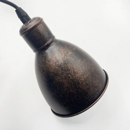 Brilagi - Lustre LED sur câble RIDDY 4xE27/60W/230V cuivré/patiné