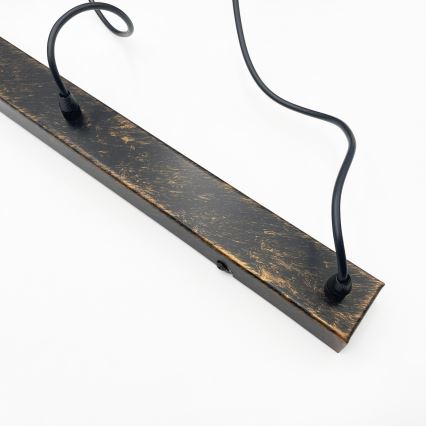 Brilagi - Lustre LED sur câble RIDDY 4xE27/60W/230V cuivré/patiné