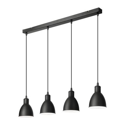 Brilagi - Lustre LED sur câble RIDDY 4xE27/60W/230V noir