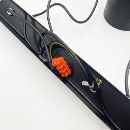 Brilagi - Lustre LED sur câble RIDDY 4xE27/60W/230V noir
