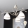 Brilagi - Lustre LED sur chaîne ANTICO 3xE27/60W/230V 3000K patine blanche