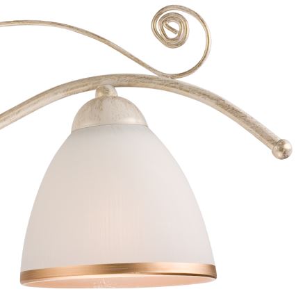 Brilagi - Lustre LED sur chaîne ANTICO 3xE27/60W/230V 3000K patine blanche