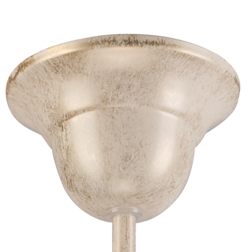 Brilagi - Lustre LED sur chaîne ANTICO 5xE27/60W/230V 3000K patine blanche