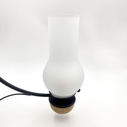 Brilagi - Lustre LED sur chaîne COTTAGE 3xE14/40W/230V chêne/noir/blanc