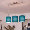 Brilagi - Lustre LED suspendu par câble NUBILA 3xE27/60W/230V bleu foncé