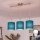 Brilagi - Lustre LED suspendu par câble NUBILA 3xE27/60W/230V bleu foncé