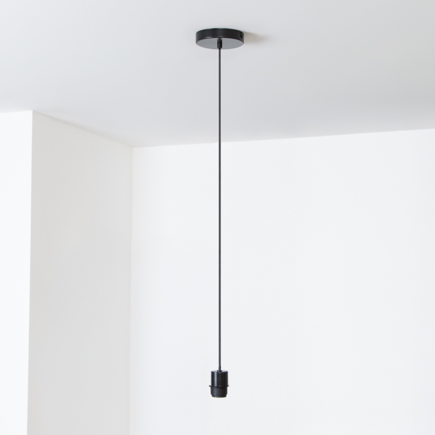 Brilagi - Lustre LED suspendu sur câble CERIA WIRE 1xE27/40W/230V 40x56 cm noir