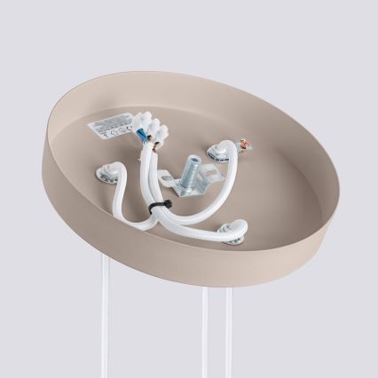 Brilagi - Lustre LED suspendu sur câble CRESTO 3xGU10/10W/230V taupe