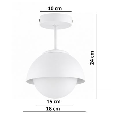 BRILAGI - Lustre monté en surface COSMO 1xE27/60W/230V blanc/doré
