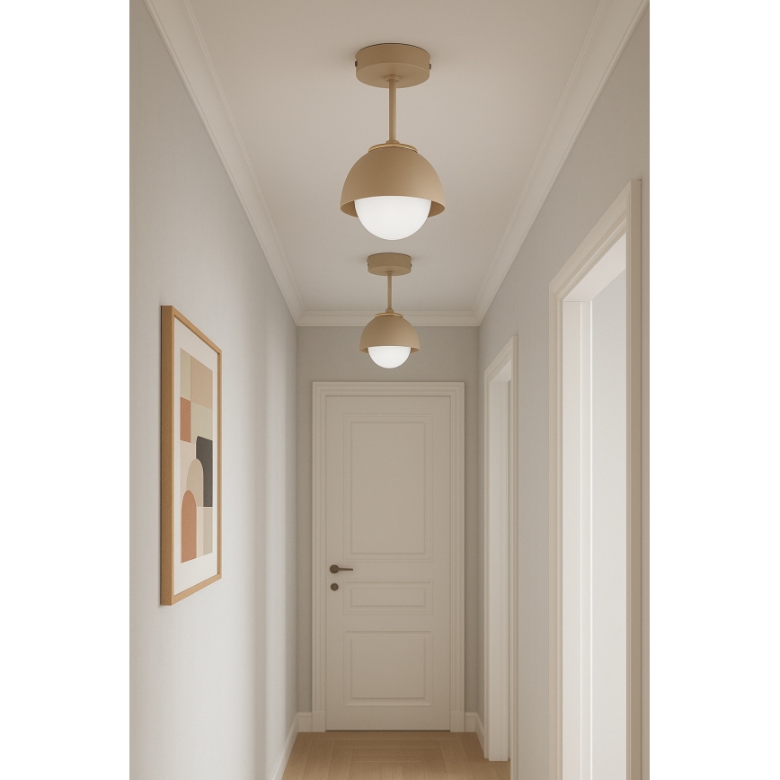 Brilagi - Lustre plafonnier COSMO 1xE27/60W/230V beige/doré