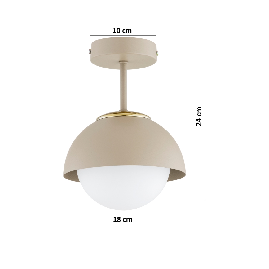 Brilagi - Lustre plafonnier COSMO 1xE27/60W/230V beige/doré