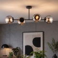 BRILAGI - Lustre plafonnier DIOR 4xE27/60W/230V noir/gris fumé