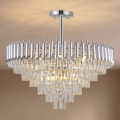 BRILAGI - Lustre plafonnier ECLIPSE 12xE14/10W/230V Ø 78 cm argenté
