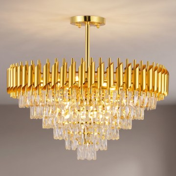 BRILAGI - Lustre plafonnier ECLIPSE 12xE14/10W/230V Ø 78 cm doré