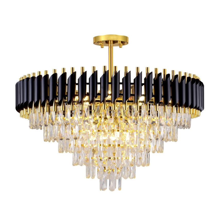 BRILAGI - Lustre plafonnier ECLIPSE 12xE14/10W/230V Ø 78 cm doré/noir