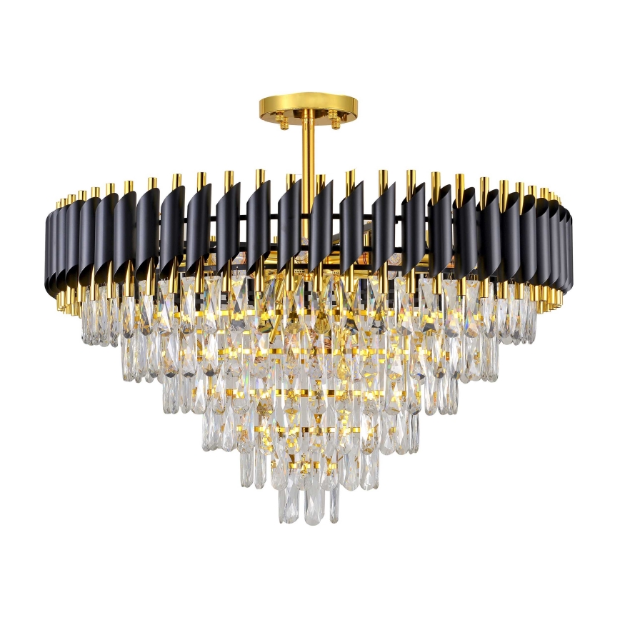 BRILAGI - Lustre plafonnier ECLIPSE 12xE14/10W/230V Ø 78 cm doré/noir