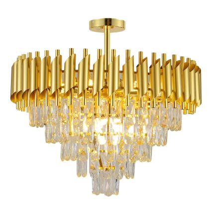 BRILAGI - Lustre plafonnier ECLIPSE 9xE14/10W/230V Ø 58 cm doré