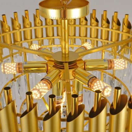 BRILAGI - Lustre plafonnier ECLIPSE 9xE14/10W/230V Ø 58 cm doré