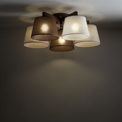 Brilagi - Lustre plafonnier LATTE 5xE27/60W/230V pin/mix