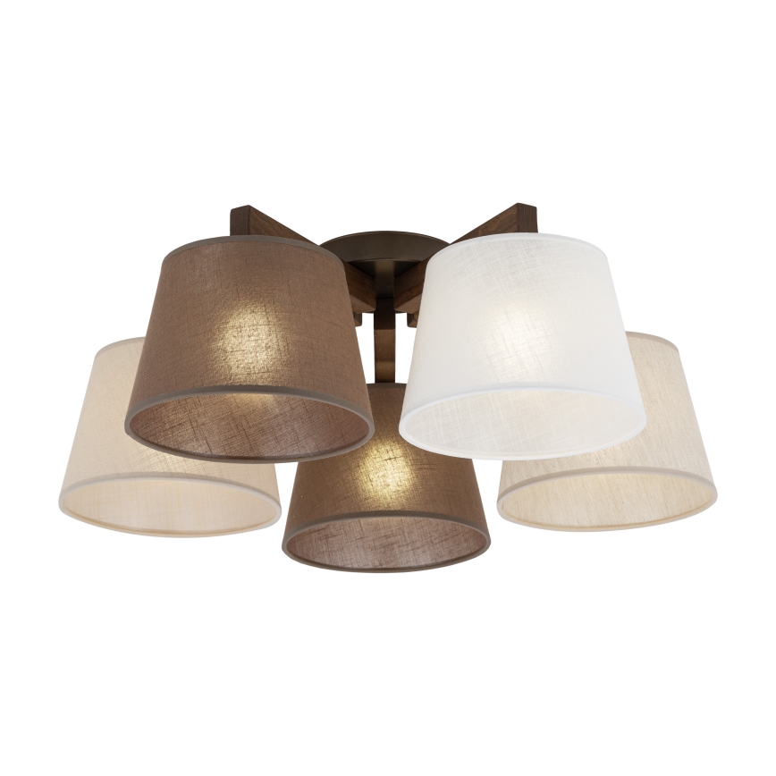 Brilagi - Lustre plafonnier LATTE 5xE27/60W/230V pin/mix