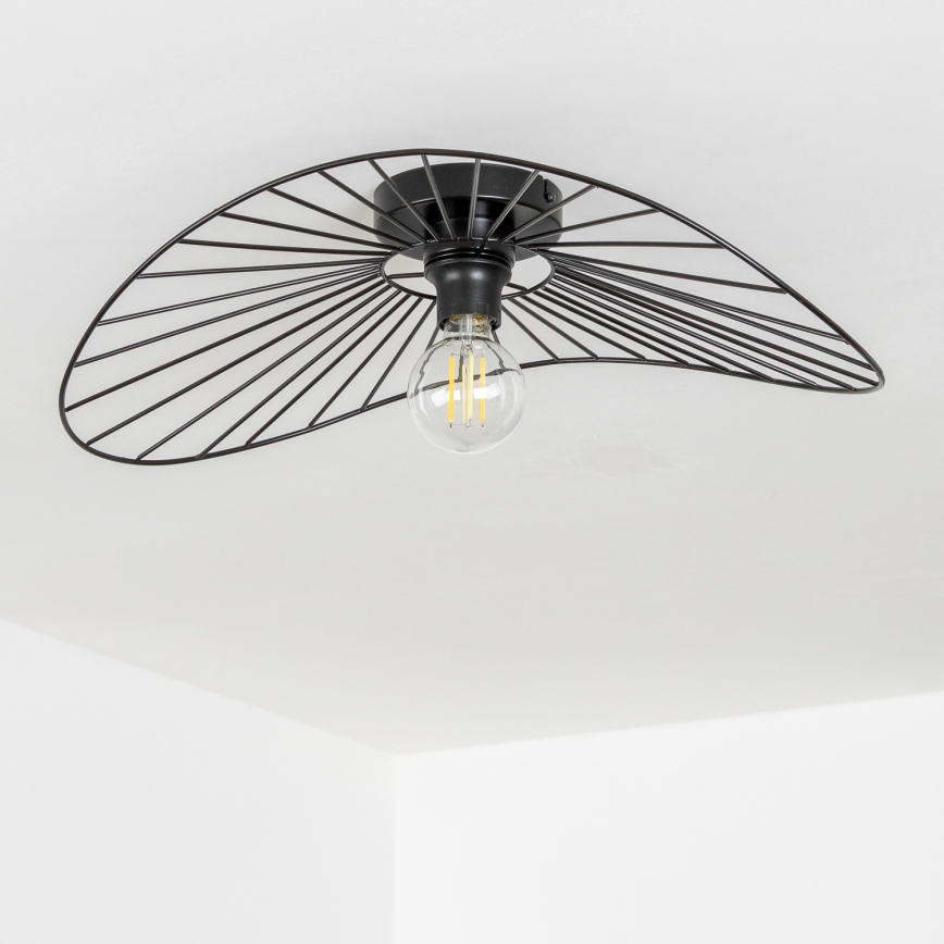 Brilagi - Lustre plafonnier LED CERIA WIRE 1xE27/40W/230V 40x56 cm noir