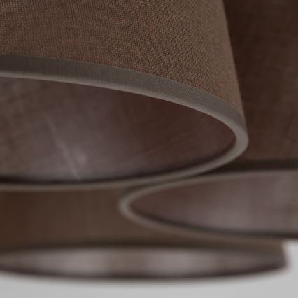 BRILAGI - Lustre plafonnier LED LATTE 5xE27/15W/230V pin/marron
