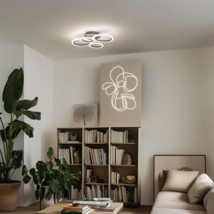 Brilagi - Plafonnier LED dimmable ORBITS LED/50W/230V 3000-6500K noir + télécommande