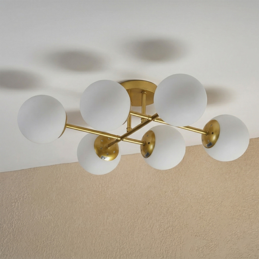 Brilagi - Lustre plafonnier MALONY 6xE14/20W/230V doré