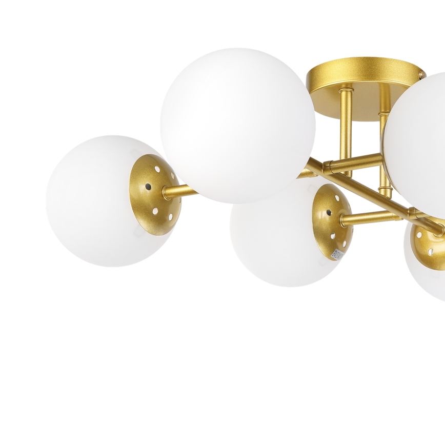 Brilagi - Lustre plafonnier MALONY 6xE14/20W/230V doré