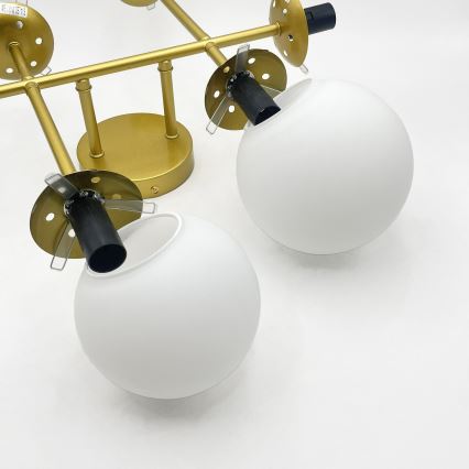 Brilagi - Lustre plafonnier MALONY 6xE14/20W/230V doré