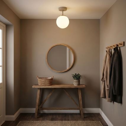 Brilagi - Lustre plafonnier MILO ECRU 1xE27/60W/230V beige/doré