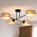 Brilagi - Lustre plafonnier VIRGO 4xE14/40W/230V beige/noir