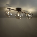 Brilagi - Lustre plafonnier VULCANO 3xG9/8W/230V bronze / beige fumé