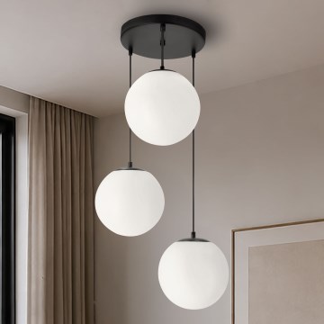 BRILAGI - Lustre sur câble POLOS 3xE27/40W/230V Ø 42 cm noir