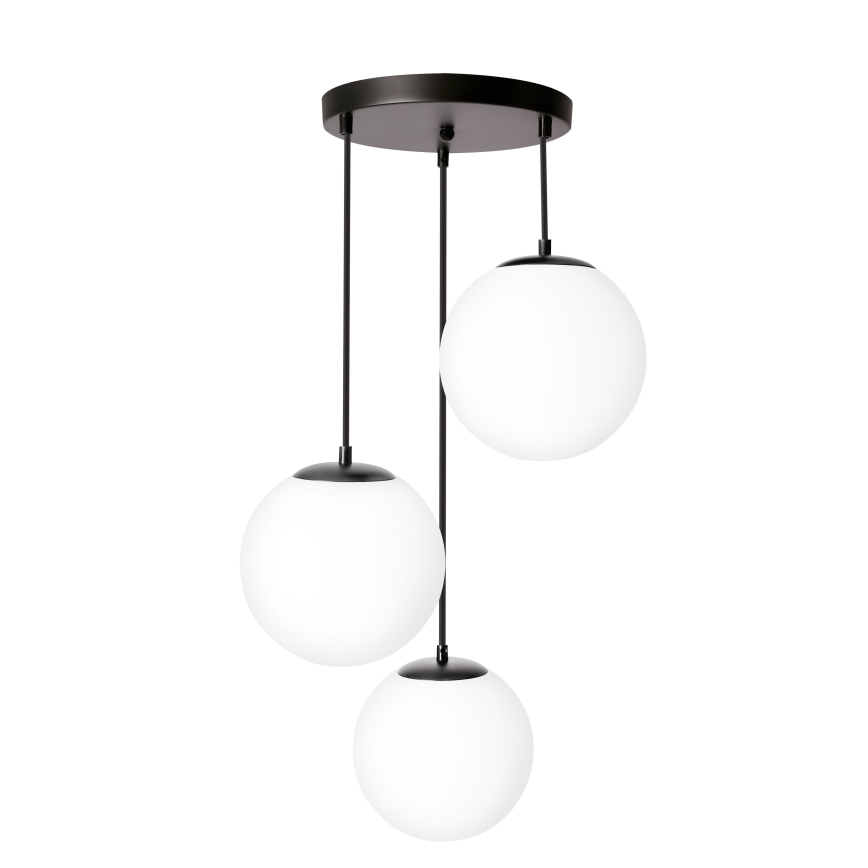 BRILAGI - Lustre sur câble POLOS 3xE27/40W/230V Ø 42 cm noir