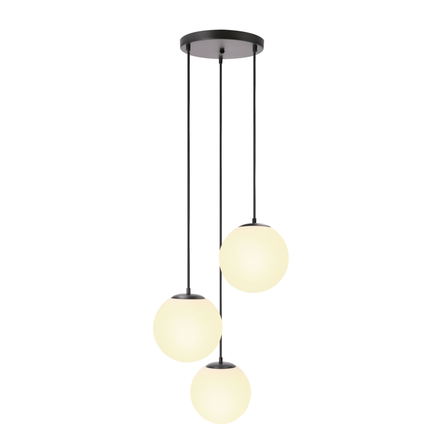 BRILAGI - Lustre sur câble POLOS 3xE27/40W/230V Ø 42 cm noir
