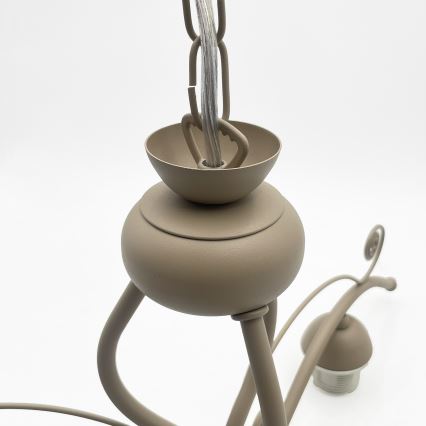 Brilagi - Lustre sur chaîne ANTICO MODERN 3xE27/60W/230V beige