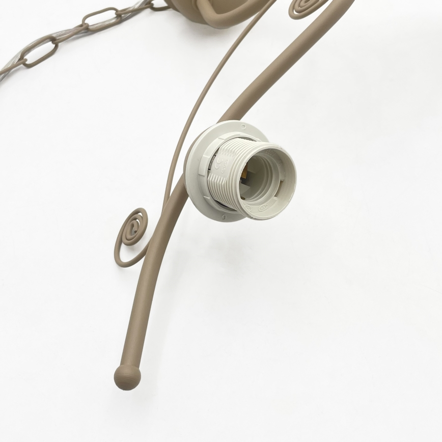 Brilagi - Lustre sur chaîne ANTICO MODERN 3xE27/60W/230V beige