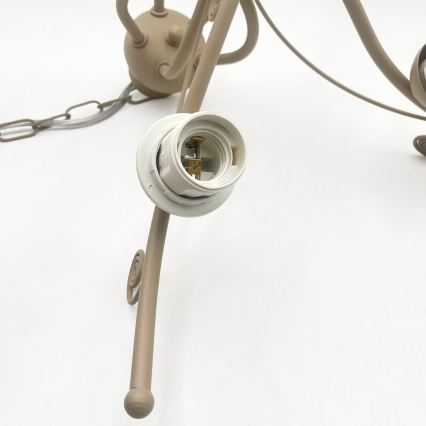 Brilagi - Lustre sur chaîne ANTICO MODERN 5xE27/60W/230V beige