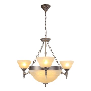 Brilagi - Lustre sur chaîne DAHLIA 6xE27/40W/230V diam. 74 cm laiton