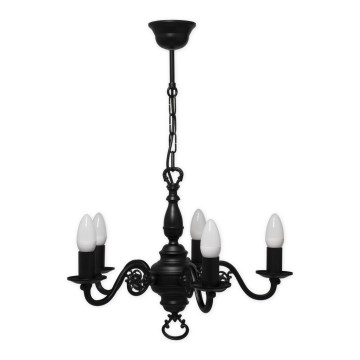Brilagi - Lustre sur chaîne IMPERO 5xE14/60W/230V noir
