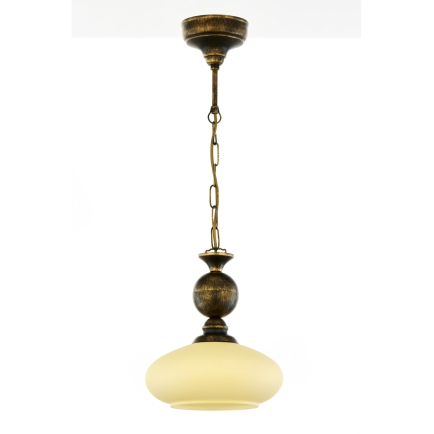 Brilagi - Lustre sur chaîne MOLLERO 1xE27/15W/230V Ø 24 cm bronze/patiné