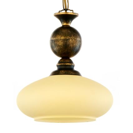 Brilagi - Lustre sur chaîne MOLLERO 1xE27/15W/230V Ø 24 cm bronze/patiné