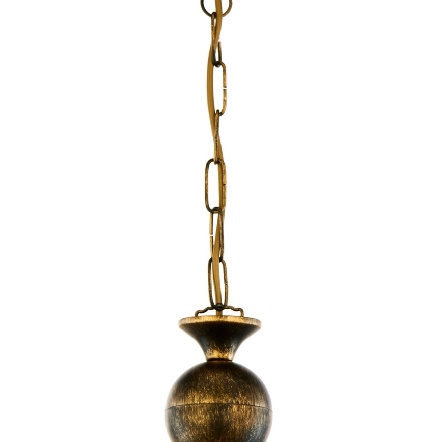 Brilagi - Lustre sur chaîne MOLLERO 1xE27/15W/230V Ø 24 cm bronze/patiné