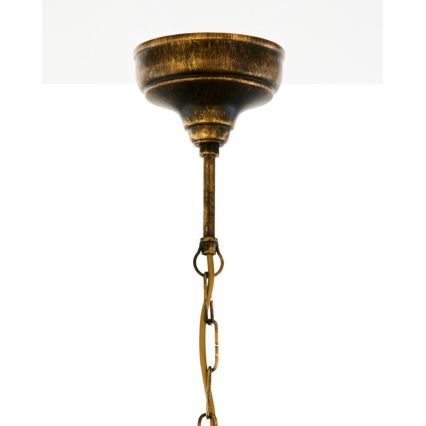 Brilagi - Lustre sur chaîne MOLLERO 1xE27/15W/230V Ø 24 cm bronze/patiné