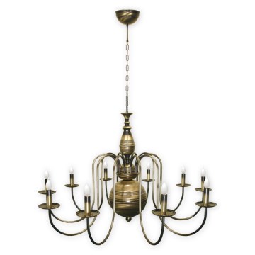 Brilagi - Lustre sur chaîne OPERA MAX 10xE14/60W/230V laiton