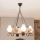 Brilagi - Lustre sur chaîne QUEEN 4xE14/40W/230V chêne