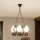 Brilagi - Lustre sur chaîne QUEEN 4xE14/40W/230V, finition chêne