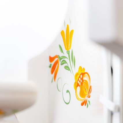 Brilagi - Lustre sur chaîne QUEEN 4xE14/40W/230V hêtre/crème