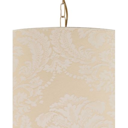 Brilagi - Lustre sur chaîne SONIA 3xE27/15W/230V Ø 56 cm crème/patine